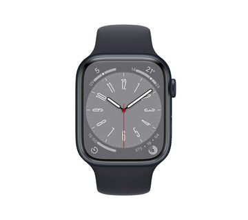 Apple Watch Series 8 GPS, 45mm Midnight Aluminium Case with Midnight Sport Band - M/L - Very Good